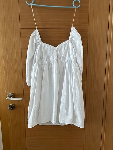 Dilvin Beyaz mini elbise
