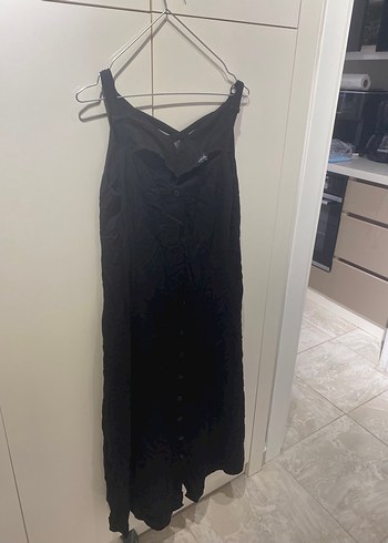 Siyah sırt detaylı Midi Kadın Elbise - Görsel 2