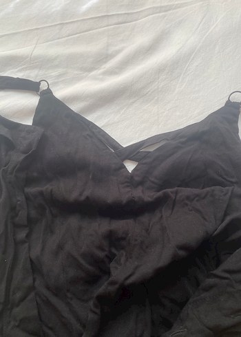 Siyah sırt detaylı Midi Kadın Elbise - Görsel 3