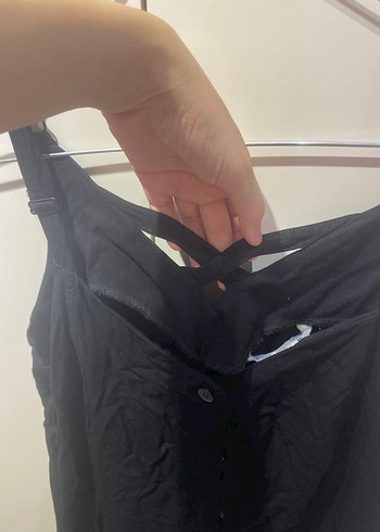 Siyah sırt detaylı Midi Kadın Elbise - Görsel 4