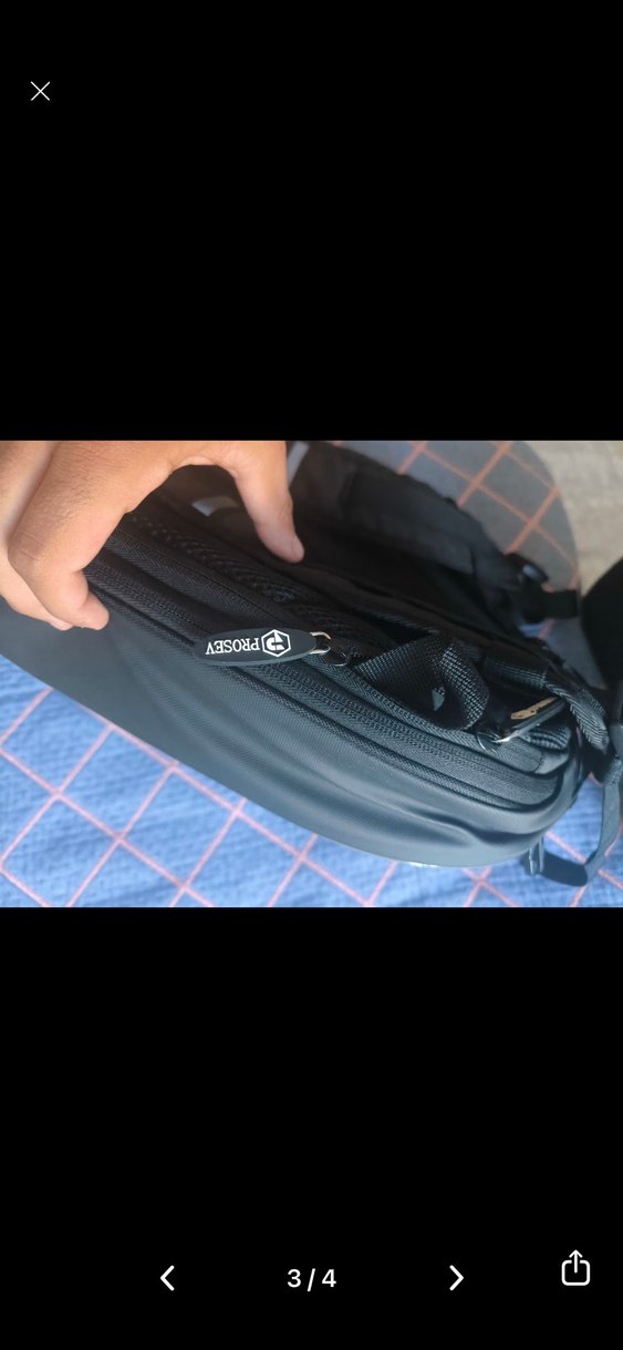 PROSEV Siyah Biker Sırt Çantası - Görsel 3