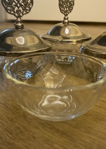 Gümüş Renkli Soyut Desenli Parlak Hediyelik Takım - Görsel 2