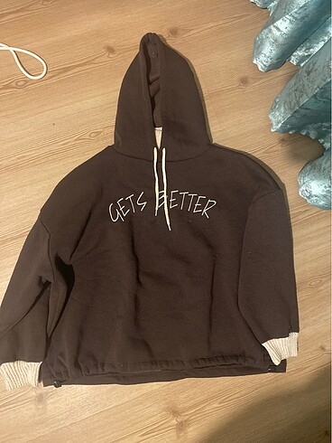 kahverengi hoodie