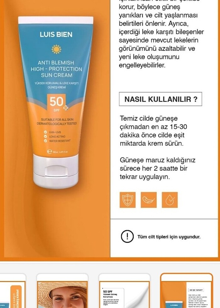 Güneş Kremi ( Luis bien) ???? - Görsel 4