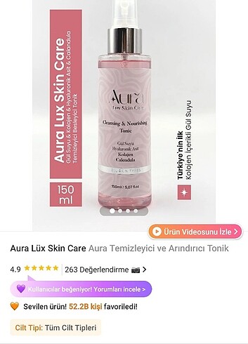 Beden Renk AURA TEMİZLEYİCİ VE ARINDIRICI TONİK????