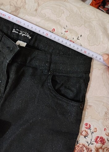 32 Beden siyah Renk Simli jeans