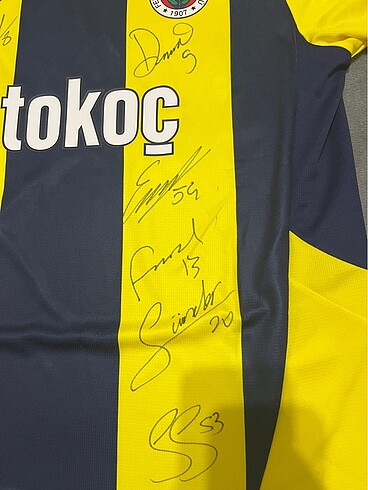 l Beden sarı Renk FENERBAHÇE ORJİNAL ISLAK İMZALI FORMA