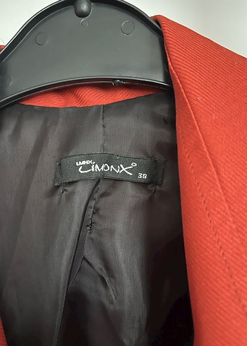 Düğmeli Kiremit Kadın Trençkot - Görsel 2