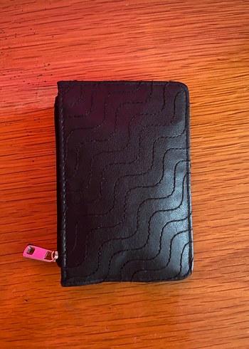 Fermuarlı Siyah Deri Kadın Cüzdanı - Görsel 2