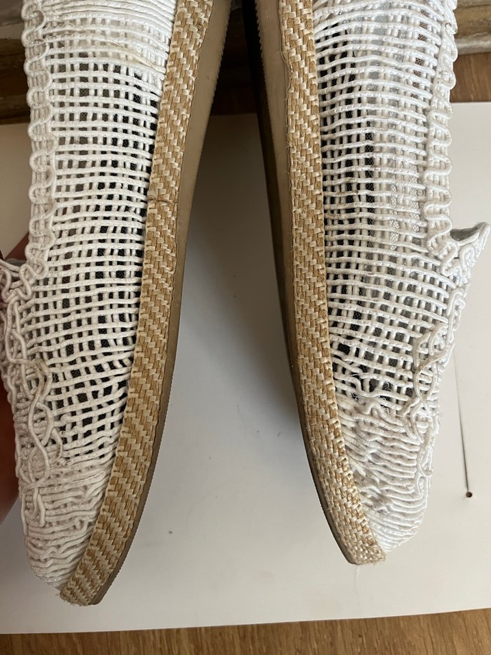 Beyaz Nakışlı Kadın babet - Görsel 3