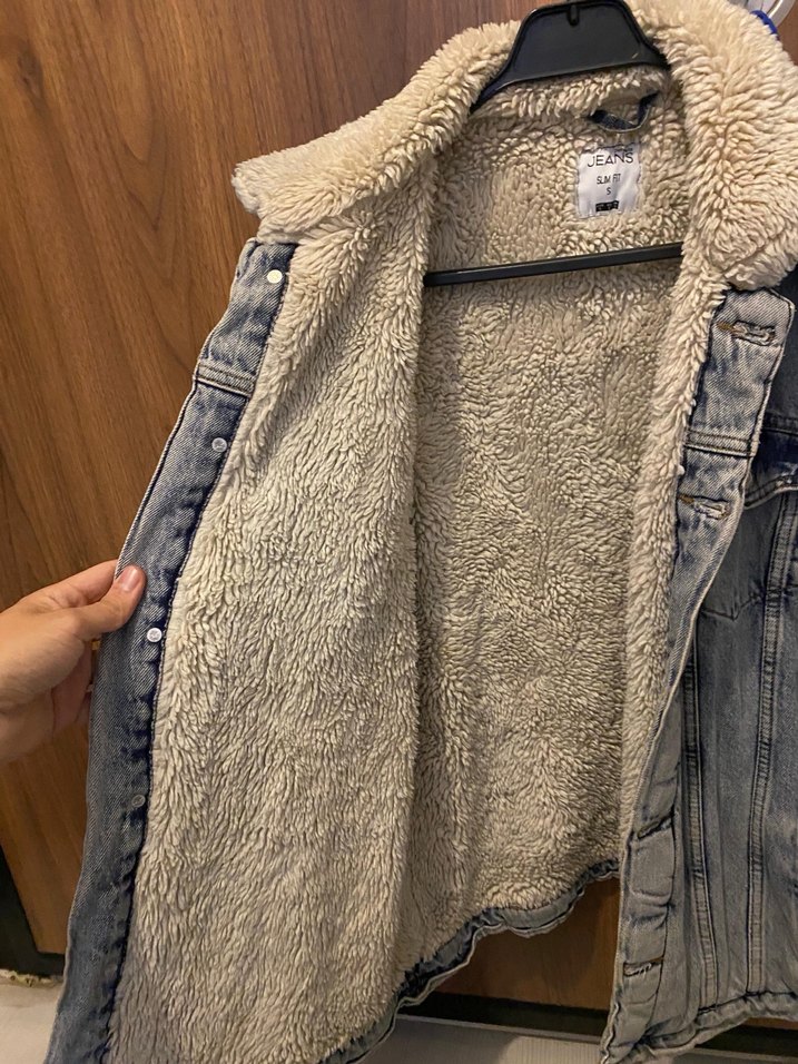 Gri Kürklü Ka Kot Yelek - Görsel 2