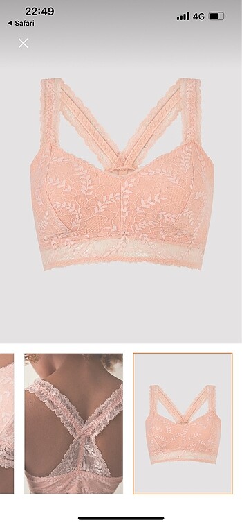 m Beden pembe Renk Penti bralet