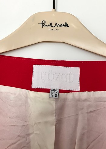 Kısa Kesim Kırmızı Kadın Blazer Ceket - Görsel 3