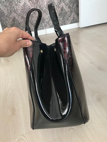 Beden bordo Renk Martello style rugan büyük boy çanta