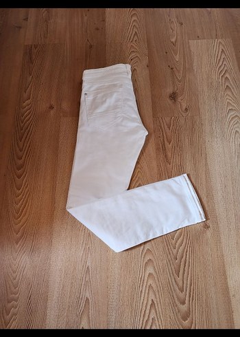 Beyaz Erkek slim Fit Kot Pantolon - Görsel 3