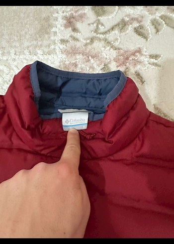 Bordo Columbia Fermuarlı Erkek Mont - Görsel 5