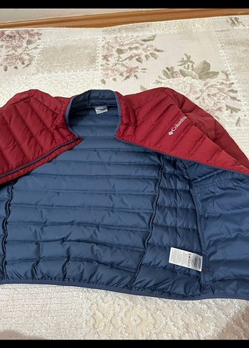 Bordo Columbia Fermuarlı Erkek Mont - Görsel 7