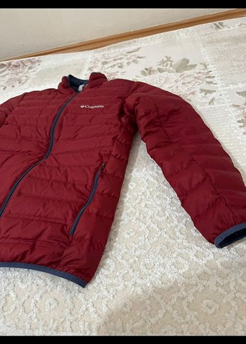 Bordo Columbia Fermuarlı Erkek Mont - Görsel 3