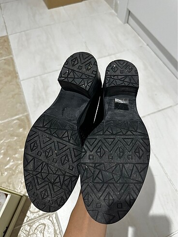 Bambi Rugan siyah loafer ayakkabı