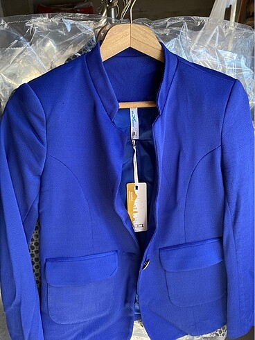 m Beden lacivert Renk Blue Space Blazer Ceket