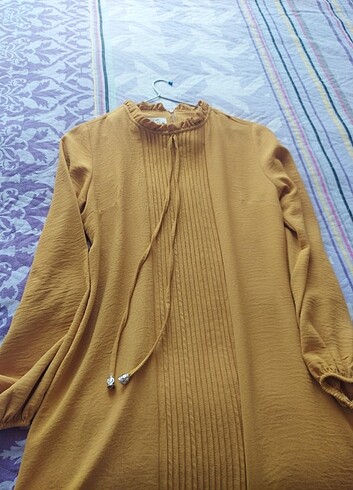 38 Beden altın Renk Tunik