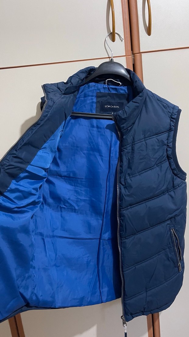 Lacivert Fermuarlı Şişme Yelek - Görsel 4