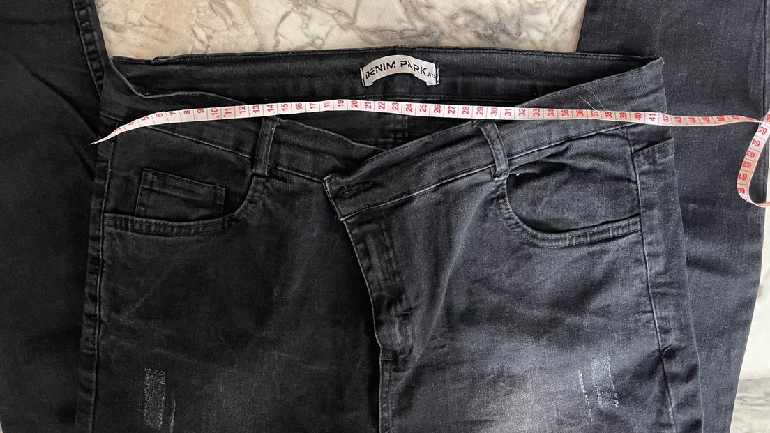 Kadın Siyah Kot Pantolon - Görsel 3