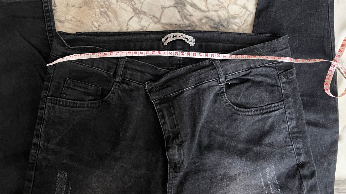 Kadın Siyah Kot Pantolon - Görsel 2