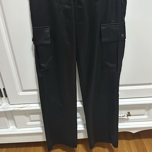 xs Beden Zara saten kargo pantolon