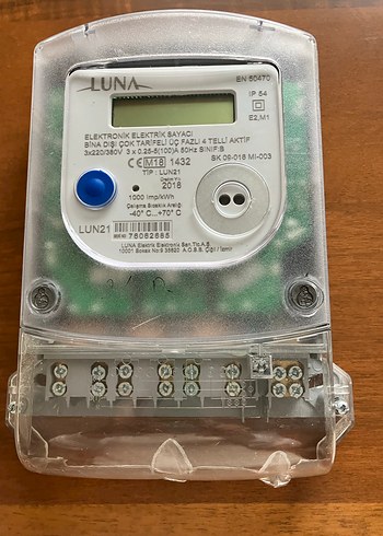 LUNA Elektronik Elektrik Sayacı LUN21 Model - Görsel 3
