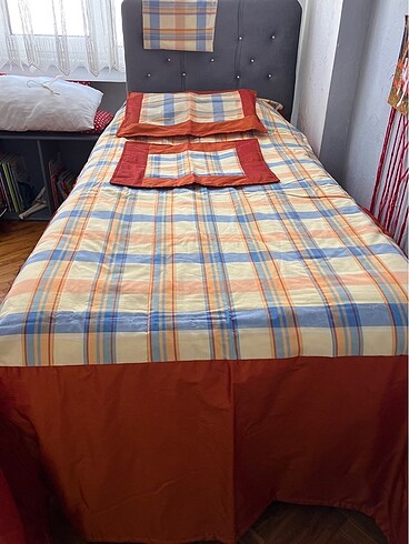 Tek kişilik Taç Linens kumaşlı özel dikim yatak örtüsü 1*2 m yat