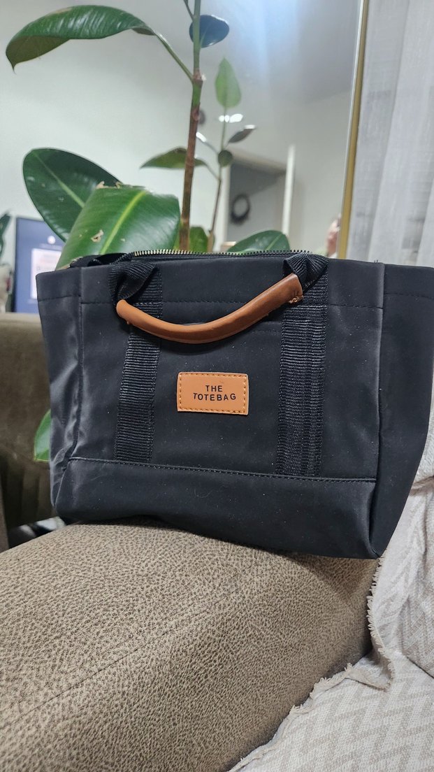 Siyah Deri Fermuarlı Kadın El Çantası - Görsel 2