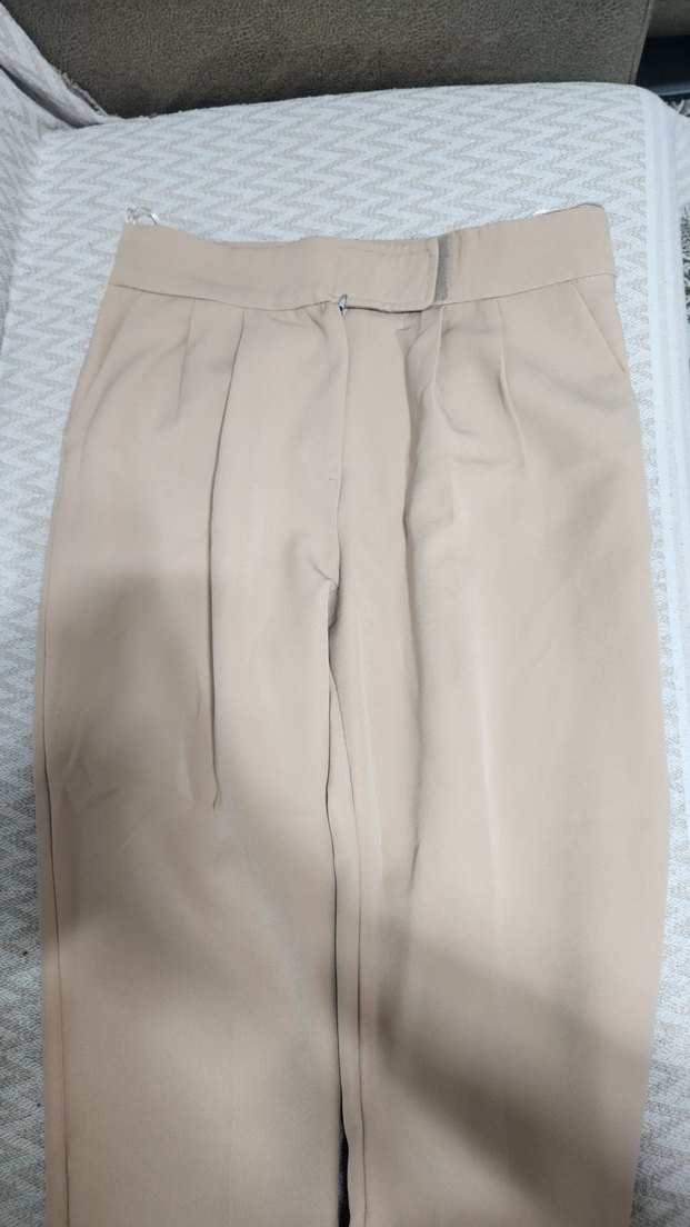 Bej Kadın Kumaş Pantolon - Görsel 2