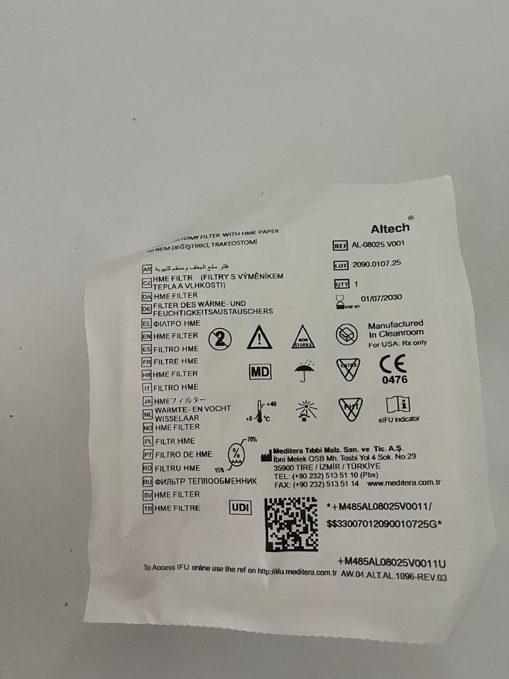 Trakeostomi filtresi 66 adet - Görsel 4