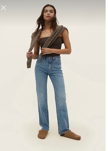 Stradivarius D98 straight fit jean - Görsel 2