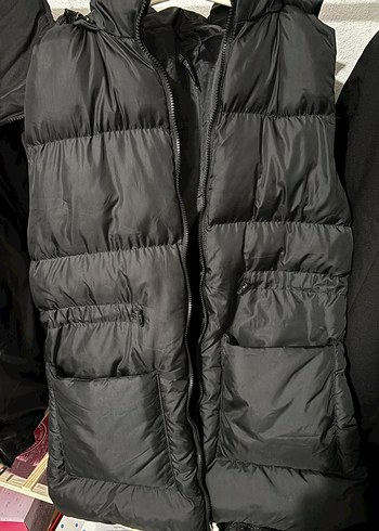 Siyah Fermuarlı Kadın Yelek - Görsel 2