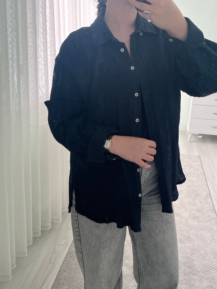 Lc waikiki lacivert kadın gömlek - Görsel 3