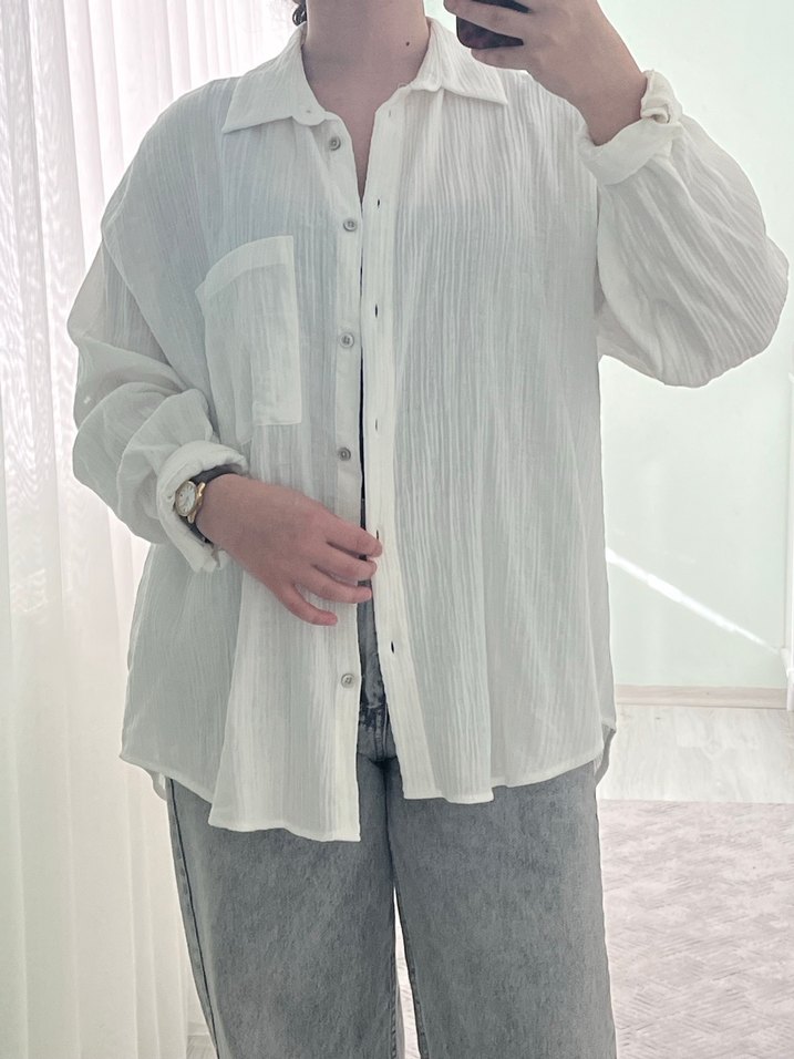 Lc waikiki kadın beyaz gömlek - Görsel 3