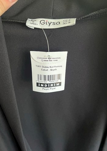 Siyah Kadın Midi Blazer Ceket - Görsel 6