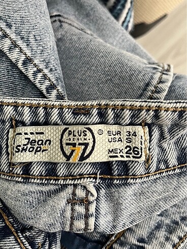 34 Beden mavi Renk Açık mavi wide leg jean/pantolon