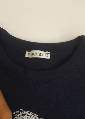 36 Beden Siyah Kısa Kollu Tişört