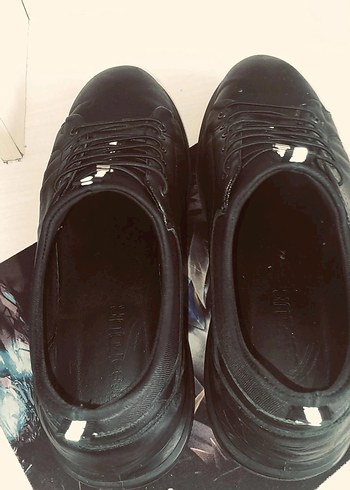 Erkek Siyah Street Wear Ayakkabı Bağcıkları - Görsel 5