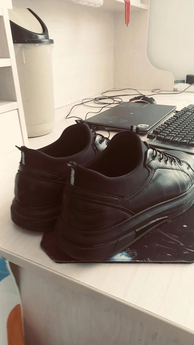 Erkek Siyah Street Wear Ayakkabı Bağcıkları - Görsel 3