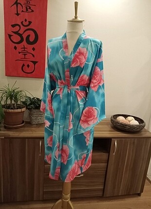 Tasarımcı Desenli kimono