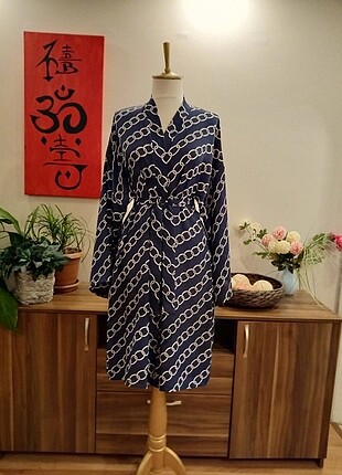 Zincir desenli kimono