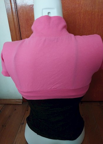 Pembe Kız Bolero, Tokalı, Strappy Kol - Görsel 2