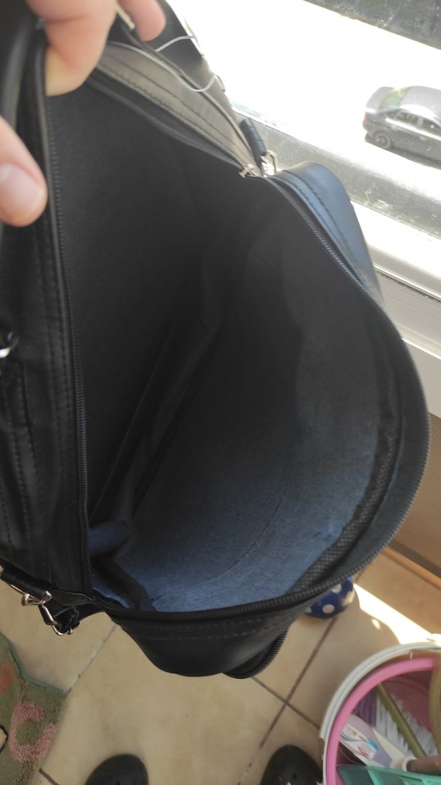 Siyah Deri çanta - Görsel 4