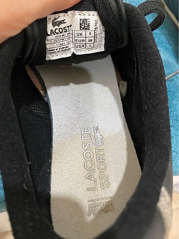 38 Beden siyah Renk Lacoste ayakkabı