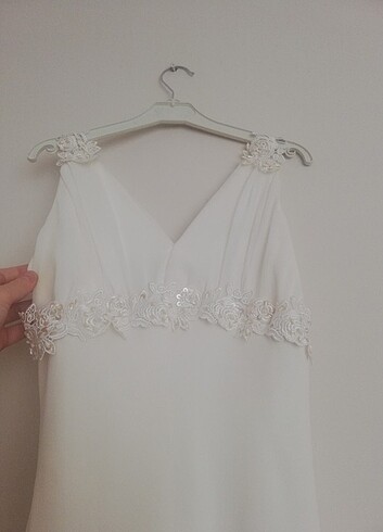 s Beden Beyaz elbise 