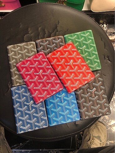 Beden siyah Renk Goyard deri kartlık